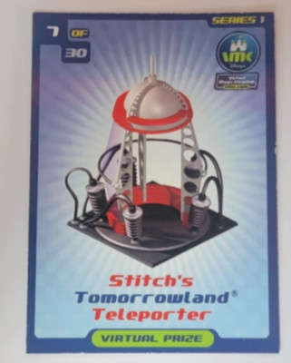 Virtual Magic Kingdom series 1 card 7 of 30 Stitch's Tomorrowland Teleporter