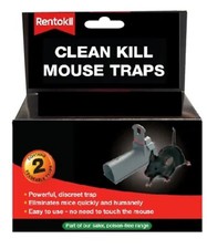 Rentokil Clean Kill Mouse Traps Contains 2 Reusable Traps Easy Use Fast Dispatch