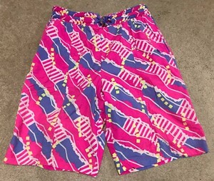 80s neon shorts