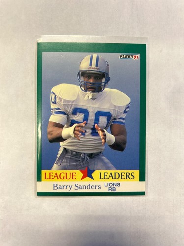 1991 Fleer - #415 Barry Sanders - 第 1/2 張圖片