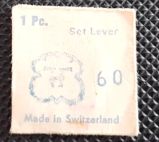 FHF 60 Set Lever watch part #443/312 Fontainemelon