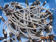 LOT OF 10 1' FT CAT6 PATCH CORD ETHERNET NETWORK CABLE CAT-6 8-WIRE