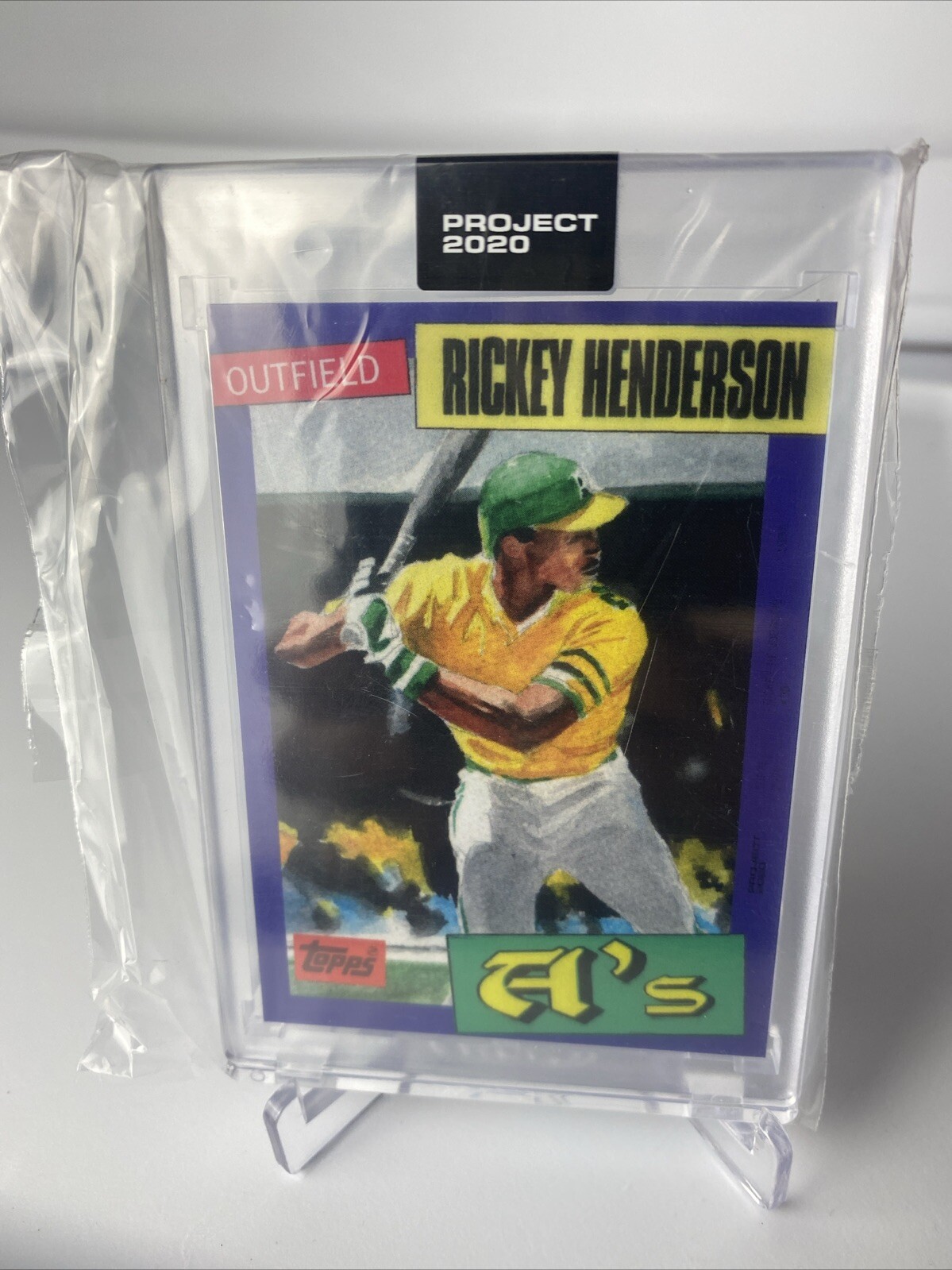 Topps Project 2020 Rickey Henderson By Jacob Rochester #123