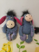 Disney Store Eeyore 8" Plush Stuffed Animal, Plus Extra One