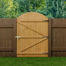 Privacy Grey Garden Gate Pedestrian Fence Gate Yard Porch With Fittings Latch