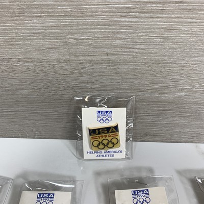 COFFRET DE 5 PIN'S USA ALBERTVILLE 1992