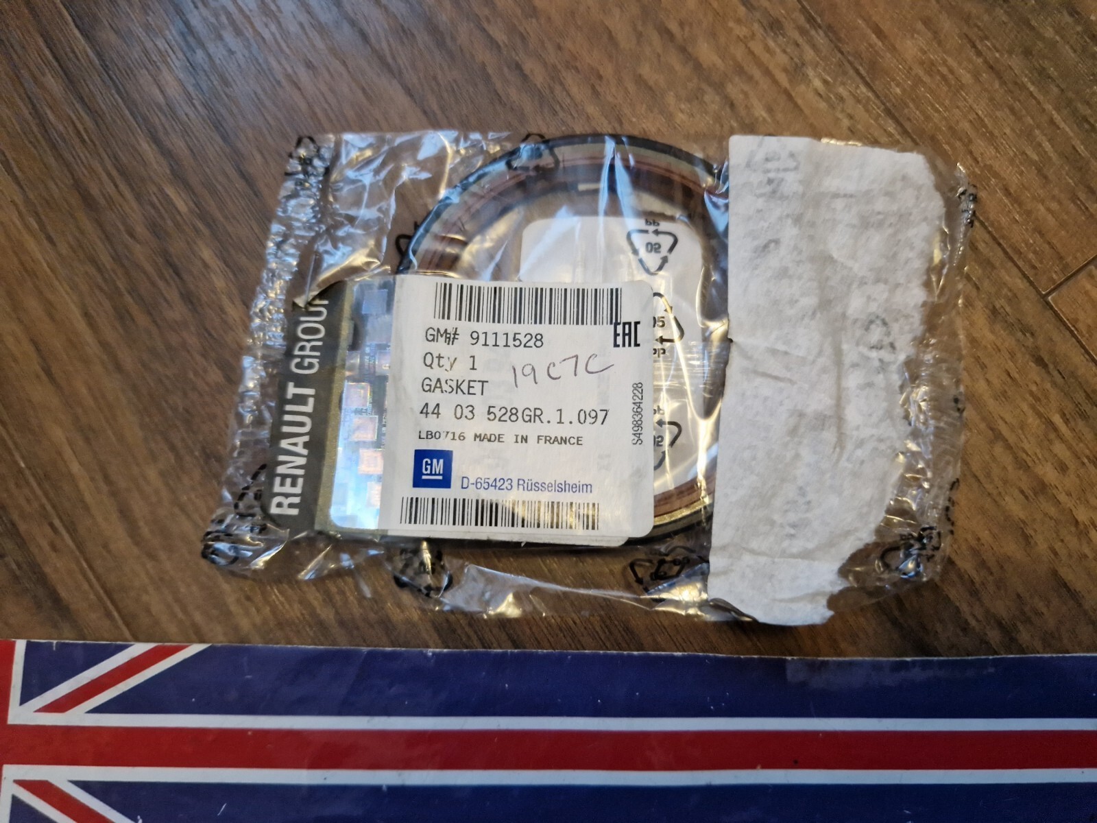 Genuine G.M. 9111528 Front Crank Oil Seal Renault/Nissan/Opel  