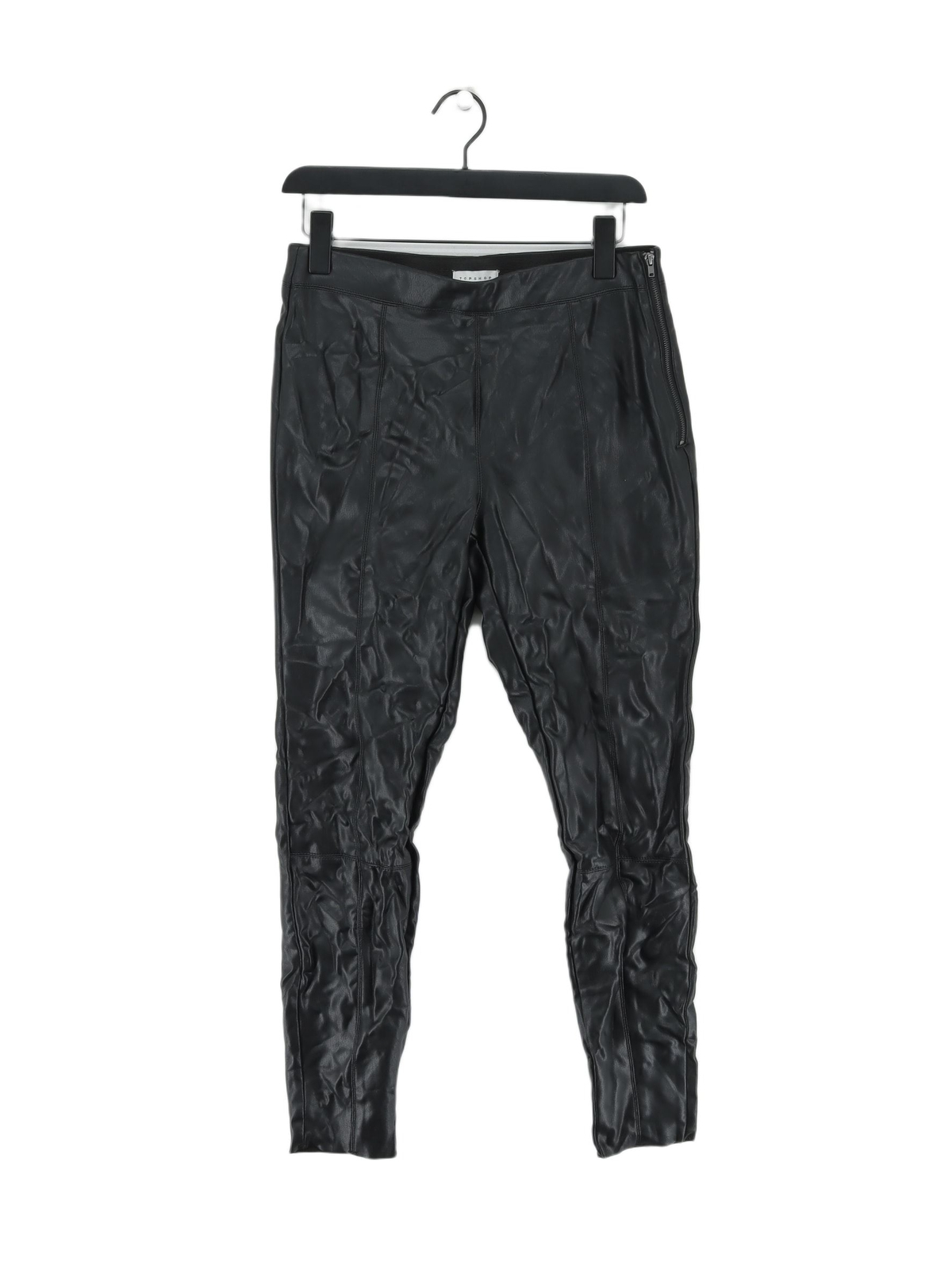 ALTRA Topshop Leggings Donna UK 12 Nero Altro con Elastan Poliestere Jegging