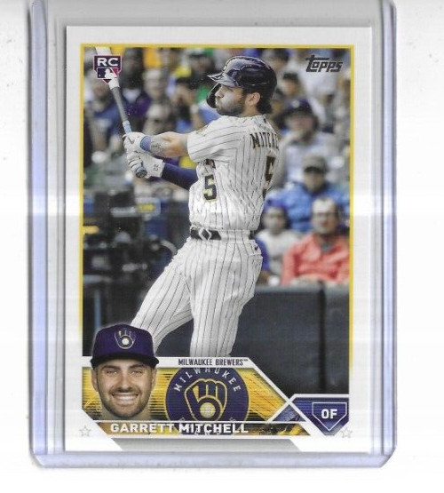 2023 Topps #359 Garrett Mitchell Milwaukee Brewers Rookie Card