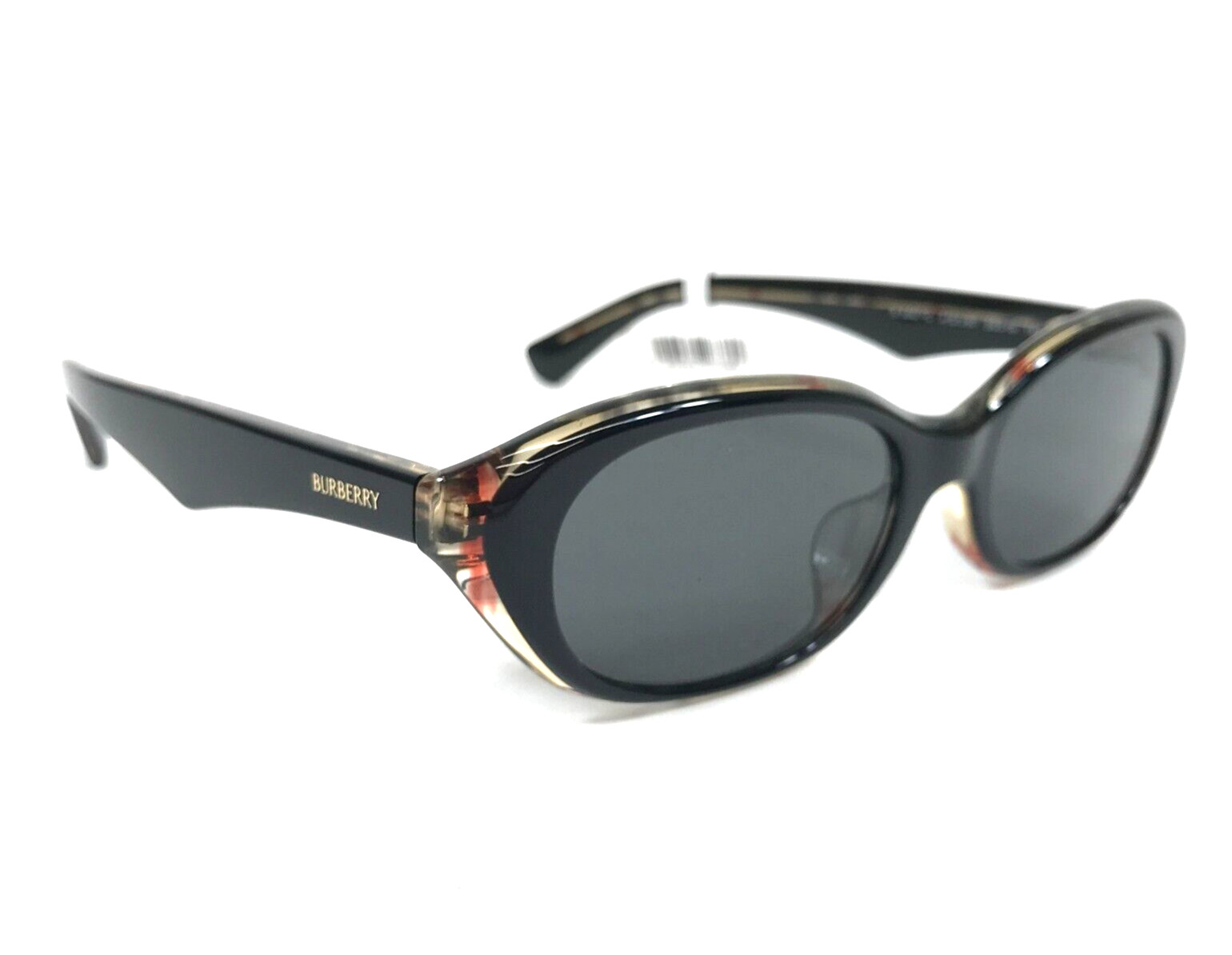 Burberry Sunglasses Frames B4447-D 4121/87 Black Nova Check with Gray Lenses thumbnail 4