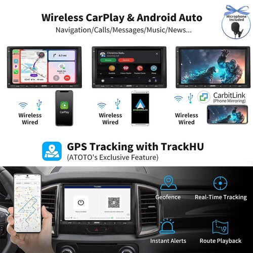 ATOTO S8MS 7" Autoradio 2 Din LTE 4G integrato ChatGPT Android Auto CarPlay 2BT - Foto 3 di 7