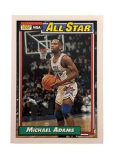 Excellent: Vintage 1992-93 topps Michael Adams NBA All-Star East Trading Card