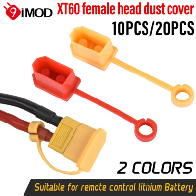 9IMOD 10/20PCS XT60 Plug Cover Female Head Dust Cover Rubber for RC Lipo Battery