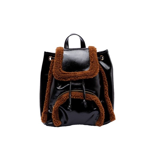 ALFANI Backpack Black Faux Leather Workwear Travel Business  display picture 1