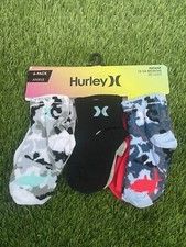 HURLEY BABY INFANT MULTICOLOR UNISEX 6 PACK SOCKS SIZE 12-24 MONTHS NWT