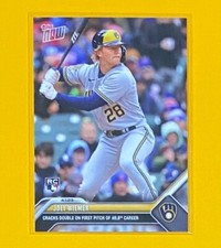 2023 Topps Now Baseball Joey Wiemer ROOKIE CARD SP Milwaukee Brewers #18 RC. rookie card picture