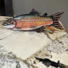 VINTAGE MINNESOTA GARY KAMINEN Crappie FISH 10 1/2” SPEARING DECOY FOLK ART LURE
