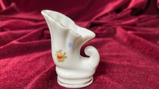 VTG Miniature Porcelain Pitcher with Flower Design Made In Occupied Japan