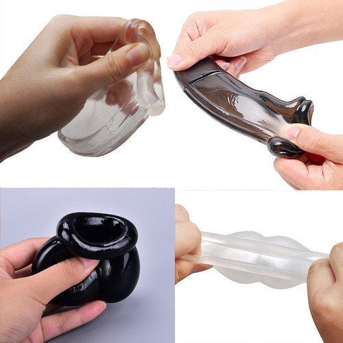 Ballstretcher en cuir avec Poids 2 x 100g - Cage De Chasteté