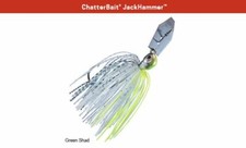 Z-Man ChatterBait JackHammer 3/8 oz - Green Shad - Jack Hammer Chatter Bait