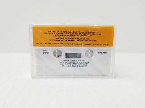 Vintage NEW Charlie Prose Live Cassette Sealed Unopened Comedy and Song - Picture 2 of 4