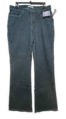 Lee Slender Secret Size 12 Short Lower On The Waist Boot Cut Mystic Blue Jeans