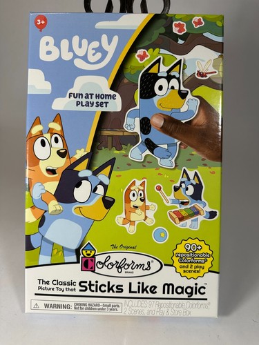 Bluey Colorforms Bluey Set Repositionable Pieces Stick Like Magic Sealed