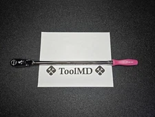 Snap-on Tools PEARL PINK 3/8" Drive Hard Grip Extra Long Flex Ratchet FHLLFD80