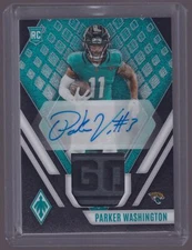 2023 Phoenix Parker Washington #RAJ-PW RPS Rookie Auto Jersey Onyx Prime #/5
