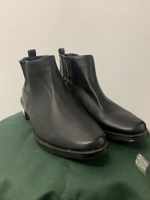 Catherine Malandrino Pearlen Faux Leather Ankle Booties Boots