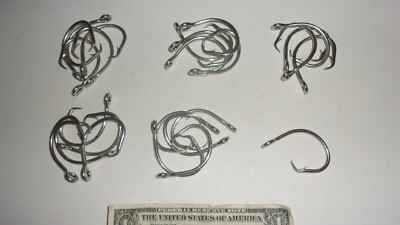25 Count Mustad 39953-DT Duratin Circle Hook 14/0 Fishing - NOS