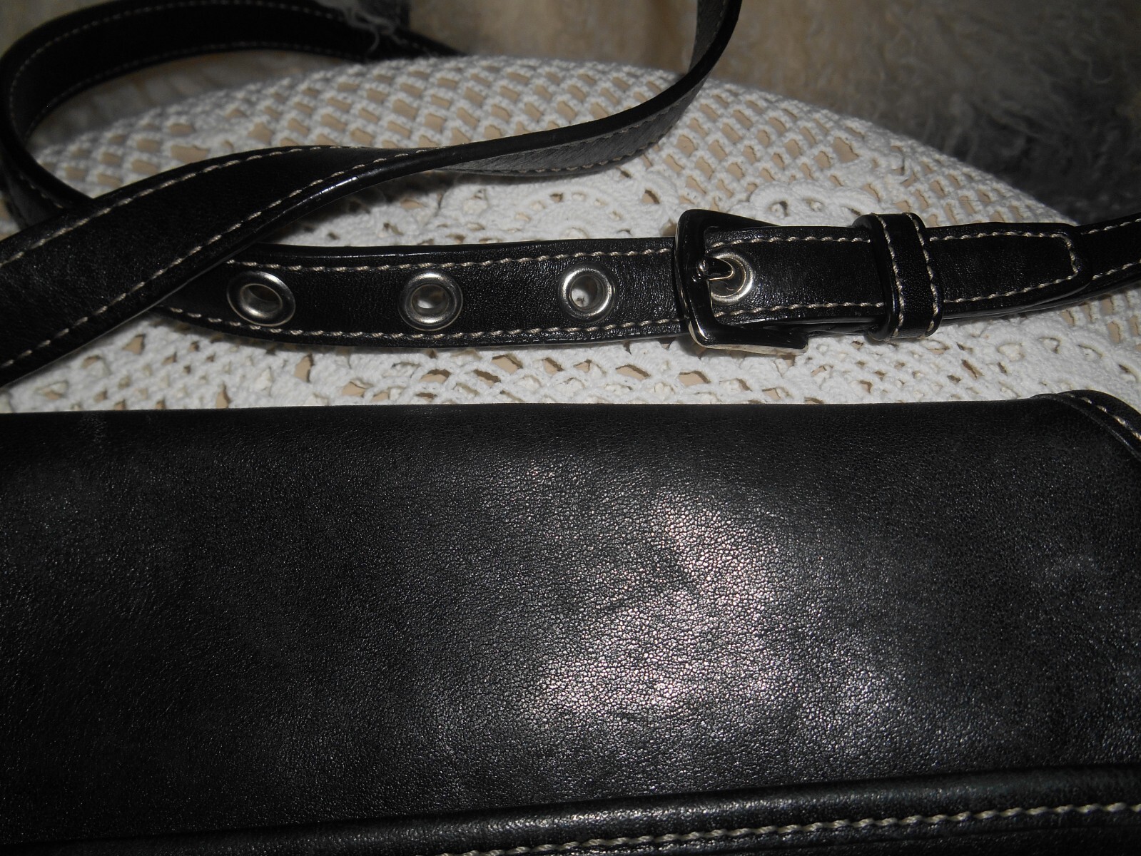 COACH Crossbody PURSE Leather SHOULDER BAG Long Strap… Gem