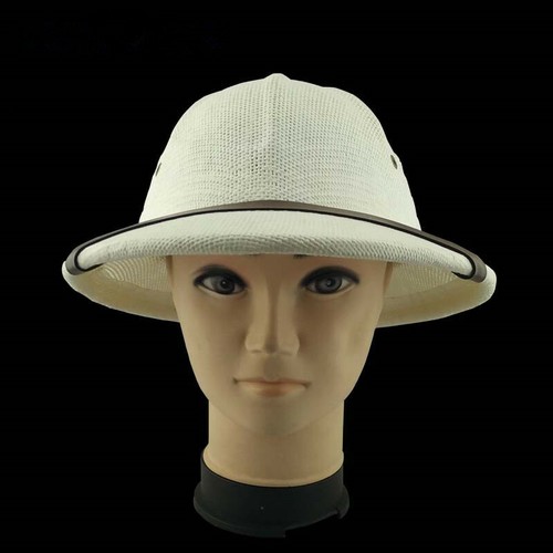 2020 Men Women Outdoor Hard Straw Hiking Hat Helmet Sun Pith Jungle Cap new - Picture 3 of 14