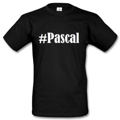 T-Shirt #Pascal Hashtag Raute für Damen Herren und Kinder