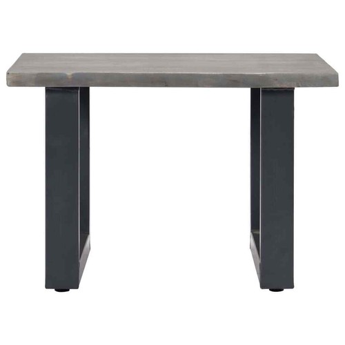 Akazie Massiv Couchtisch Baumkante Grau 60x60cm Baumstamm Wohnzimmer vidaXL - Bild 2 von 12