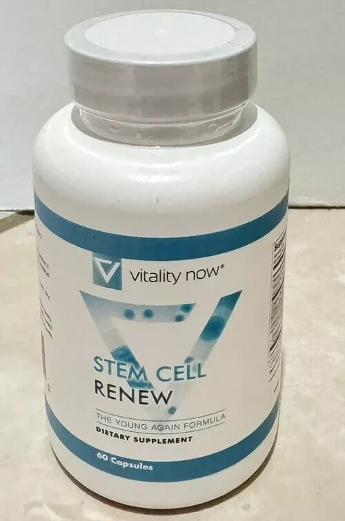 Vitality Now Stem Cell Renew 60 Capsules New, Sealed and 100% Genuine Exp 08/26