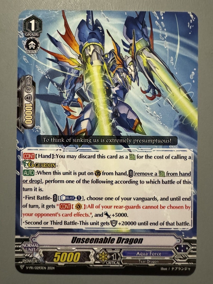 aqua force booster box Aquapolis In every pack CFV Storm of the Blue