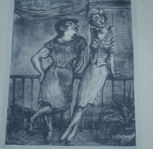 A. Paul Weber - Lithografie "Probleme" - signiert - Bild 3 von 5