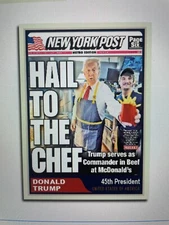 Donald Trump 2024 “Team Trump” Custom ACEO Card MAGA 50% Donated 2 Team Trump