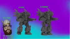 ZEU-X Zeus X Alternate Mech Model For Battletech 6mm-10mm-15mm