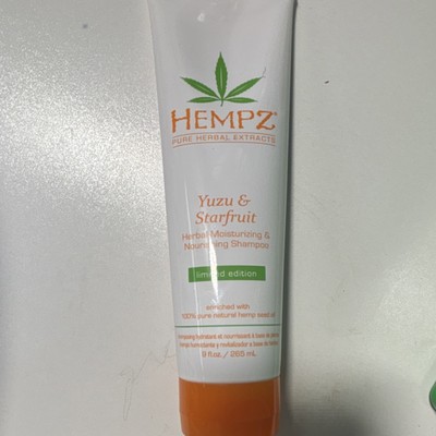 Hempz Yuzu & Starfruit Shampoo 9 fl oz Moisturizing Nourishing Vegan