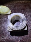 Set Lovely Antique/ Vtg. Chinese HK Export Jade Carvings of Snuff Dish, Beast — photo 4