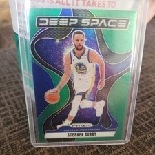 Stephen Curry 2024-25 Panini Prizm - Deep Space Green Prizm Warriors Non Auto 