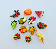 Farm Fresh Magnets - Vintage Fridge Magnets - Set of 12 Fruit  Vegetable Decor