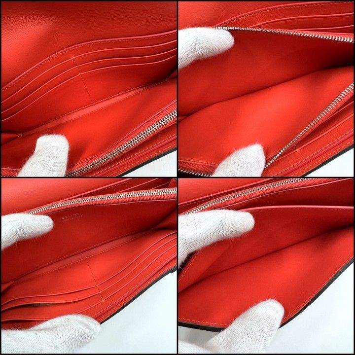 CELINE Large Flap Multi-Function Long Wallet Beig… - image 10