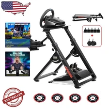 Sim Racing Wheel Stand - Foldable, Sturdy, Adjustable Height