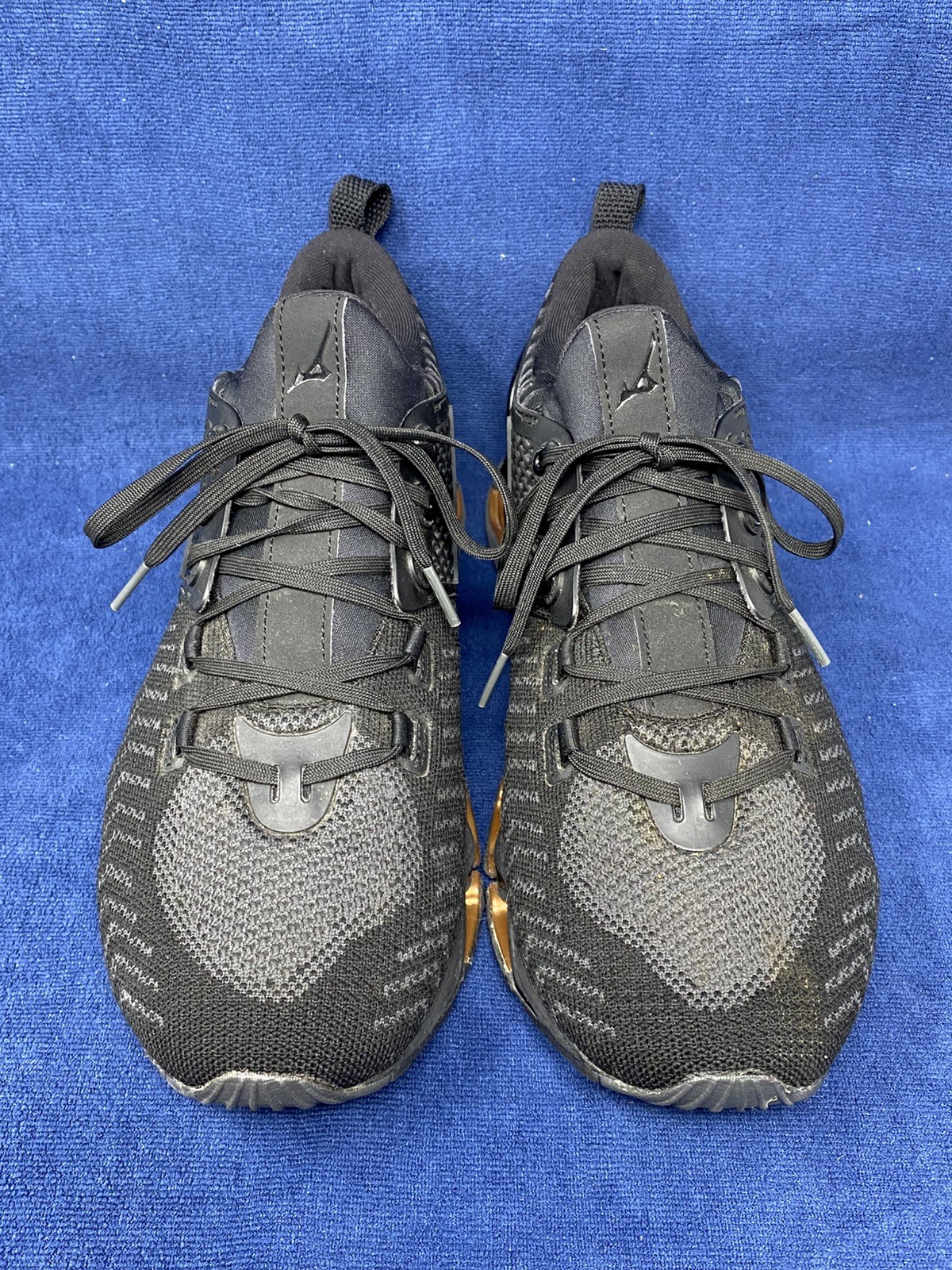 RARE Men’s Mizuno WAVE PROPHECY WAVEKNIT  Shoes J1GR194951 Black Size 11.5 EUC! image 3