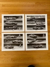 Lot of 4 Dodge Plymouth Mopar Drag Racing Hurst Nascar Art Print Lithograph