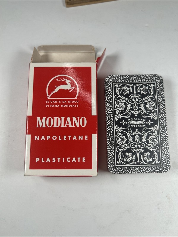 Modiano Napoletane Plasticate Italian Playing Cards-40 Cards-Full Deck