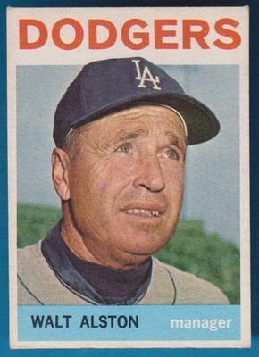1964 Topps Walt Alston, Manager, Los Angeles Dodgers(HOF)(4x WS Champ)# 101